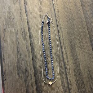 Elegant Blue Beaded Necklace
